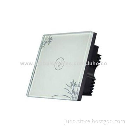 New Style Crystal PG Touch Light Switch, 1 Gang White Glass, Ideal for All Living Areas